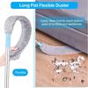 Long Handle Mop Telescopic Duster Cleaning Brush Bendable Head Extendable Pole Long Flat Flexible Duster For Home Cleaning Tool