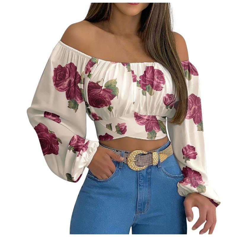 QICED Women's Fashion Casual Long Sleeve Blouses & Shirts Unique Design