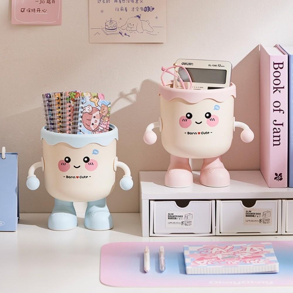Multipurpose Pen Holder Miniature Size Desktop Waste Basket Makeup Brush Storage  Office Desktop