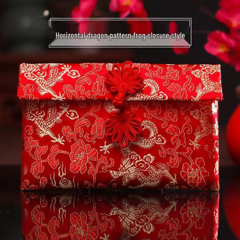 Yingyu Red Envelope Wedding Tea Gift Set: Large Double Happiness Design for Parents