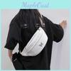 Sac de poitrine tendance unisexe en PU Sac bandoulière étanche élégant et polyvalent pour le cyclisme en extérieur