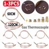 1-3 Stück Universelles Gas-Thermoelement für Warmwasserboiler mit 5 festen Teilen Ersatz Gasventil Induktionsleitung Thermoelement