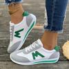 Fashion New 2025 Women Casual Walking Shoes Summer Flat Lace Up Leather  Sneakers Fashion Flat-Bottomed Female Gump Sneakers Size 35-43