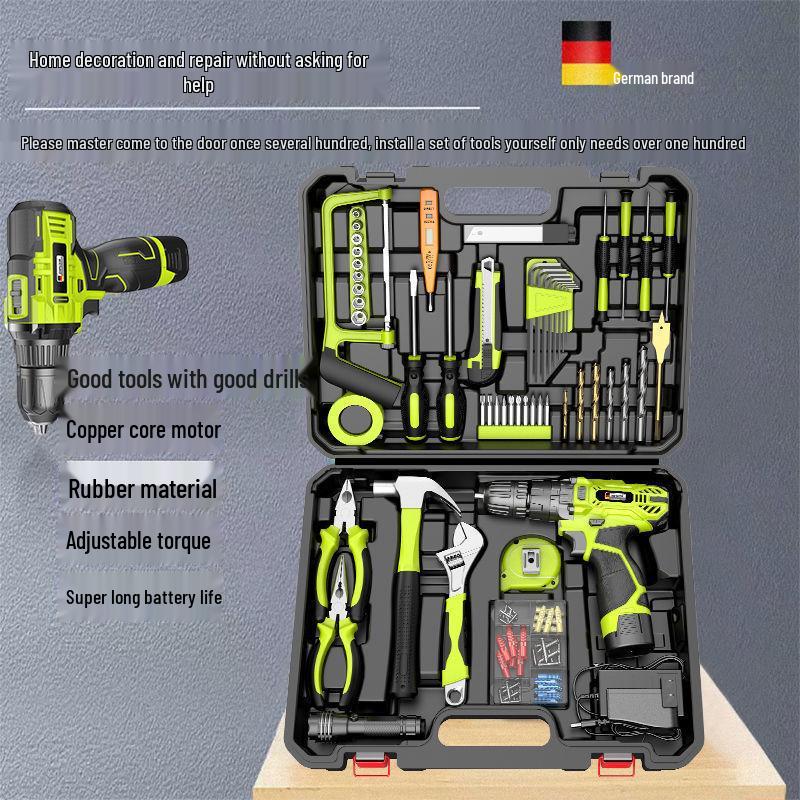 Shibaura Multifunctional Drill Set for Electricians and Woodworkers