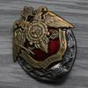 Russian Cheka Medal: Soviet Security Double-Headed Eagle Lenin Ministry of Internal Affairs Guard Troops Badge Movie Prop