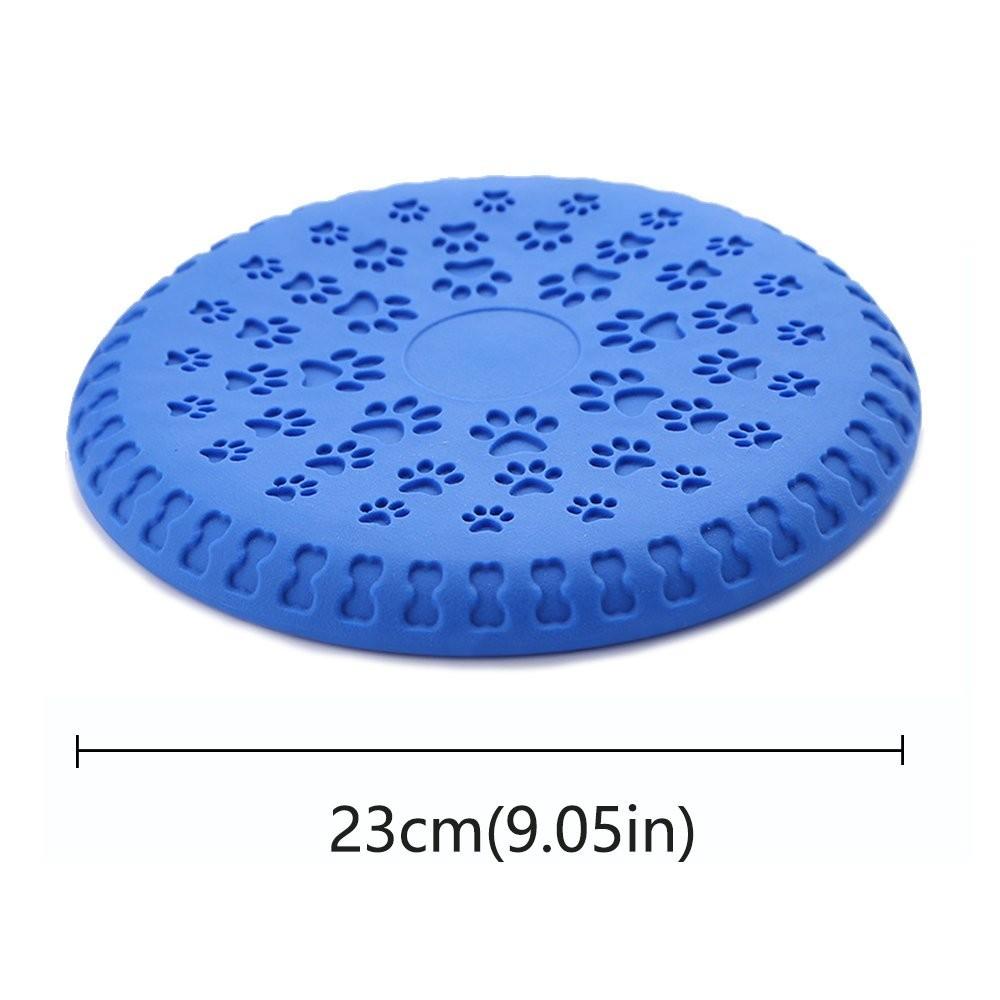 Satın alın WTEMPO 23cm Natural Rubber Dog Toy Flying Discs For Small