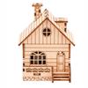 Puzzle 3D Trójwymiarowe Puzzle Drewniany Model Puzzle Pozytywka DIY Mały Domek 70mm * 70mm * 105mm
