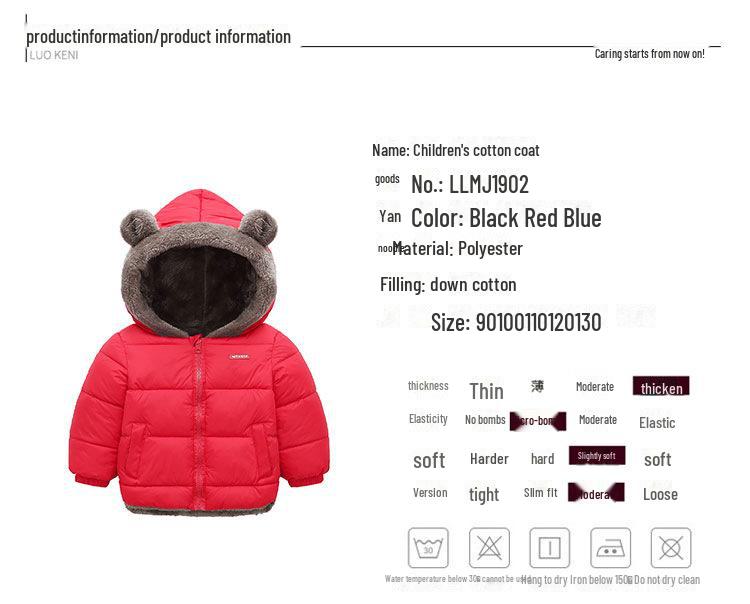 2023 Winter Double-Sided Velvet-Lined Cotton Jackets for Kids