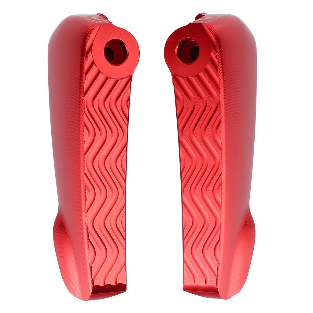 Pair Rear Foot Pegs Pedal Pad Motorcycle Folding Footrest Fit for Vespa GT GTS GTVRed
