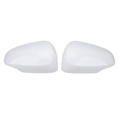 2 Pcs Rearview Door Mirror Cover 87945‑52170 Unpainted White Outer Wing Mirror Cap for Prius C 2012 To 2018