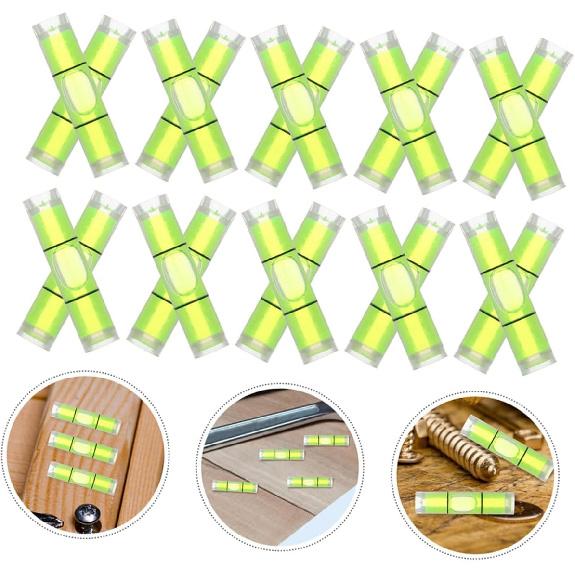 50 Small Bubble Leveler Tools Cylindrical Precision Spirit Levels 8x23mm Compact for Easy Carrying
