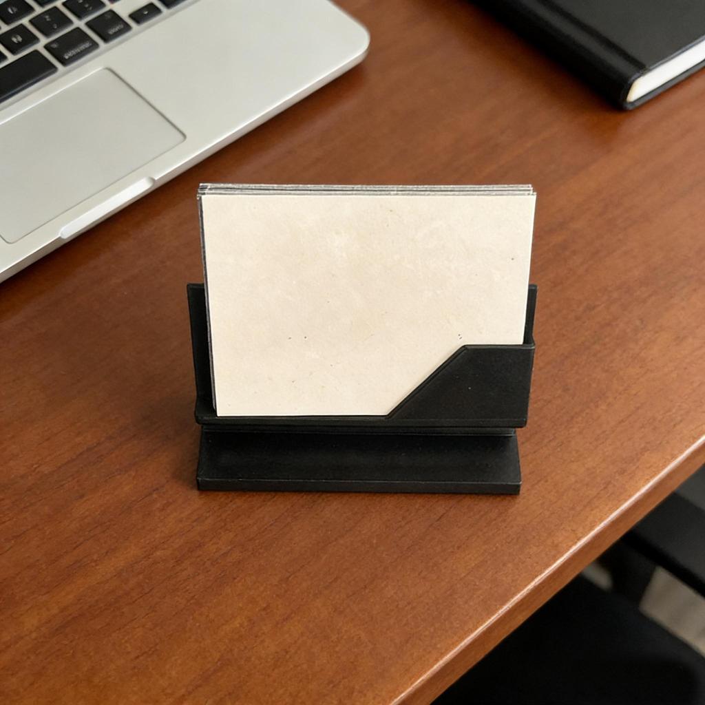 3D-gedruckter minimalistischer Visitenkartenhalter Heimdekoration Büro Schreibtischzubehör