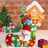 Non-woven Fabric DIY Christmas Stocking Snowman Portable Elk Xmas Bag  Party