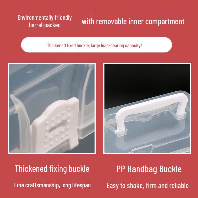 Transparent Student Marker & Brush Storage Box