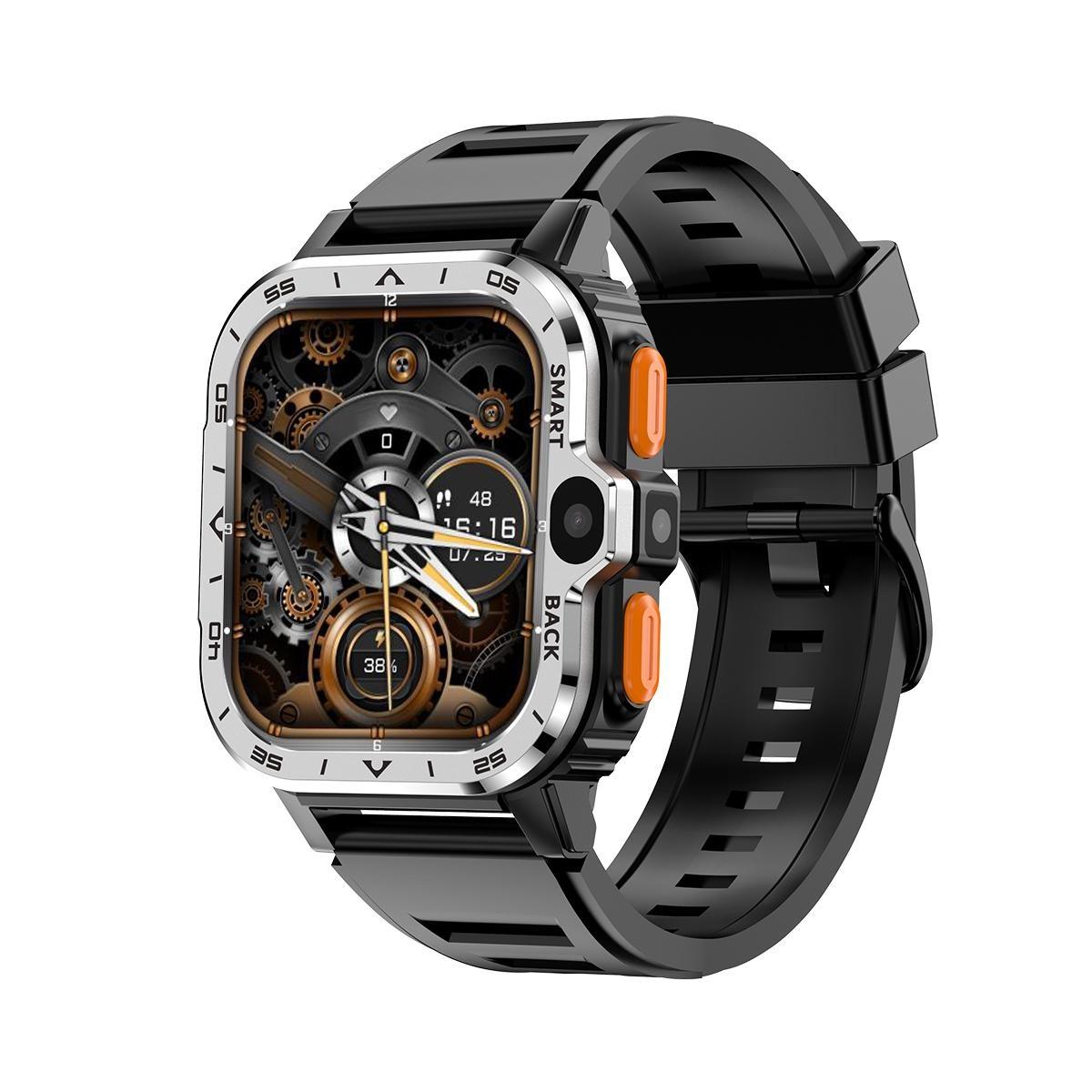

Rainbuvvy PGD WATCH 4G Смарт-годинник 2.03-дюймовий HD екран 2 ГБ ОЗП 16 ГБ ПЗП Android 8.1 Wi-Fi GPS Подвійна камера Смарт-годинник-телефон 4GB 64GB чорний