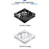 Teucer T30 CO PST 14CM PC Case Fan Double Ball Bearing 400-2000rpm 12V/4Pin PWM MAX96.19CFM Gamer Computer Chassis Cooling Fan