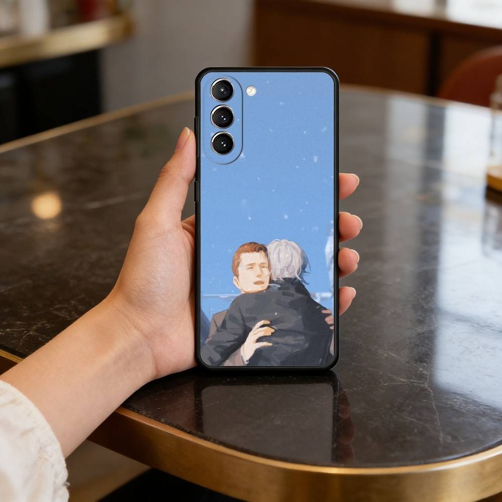 D-Detroit Become-Human Phone Case For Samsung S25,24,23,22,30,21,10,9,Ultra,Plus,Lite,FE,4,5 G Soft Black Case