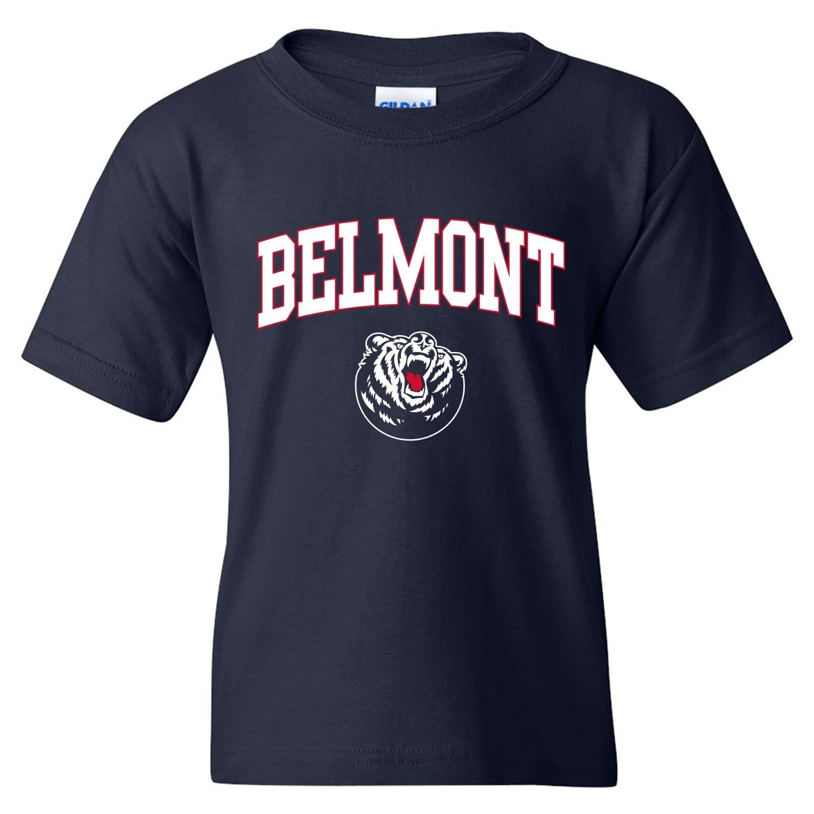 Belmont University Bruins Arch Logo Licensed Unisex Youth T-Shirt 4XL