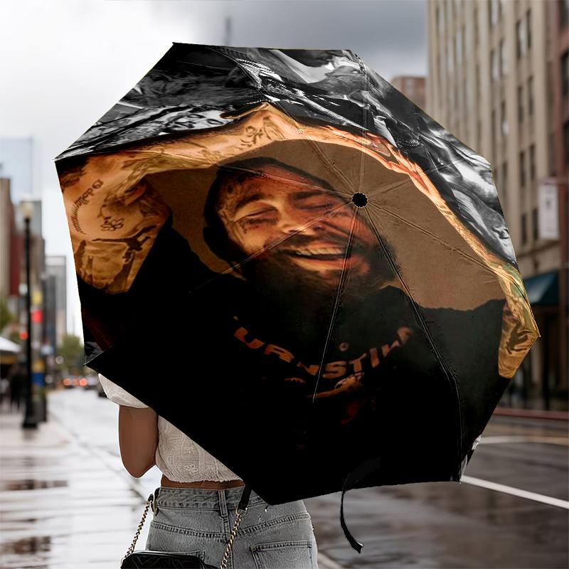 Musician's Heartfelt Expression Umbrella 8-Frame for Travel, Camping, Casual Lightweight Portable Umbrella, Essential for Every Family Holidays Gift