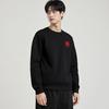 Li Ning Sweatshirts Unisex Black Crew Neck Moderate AWDVH41-1