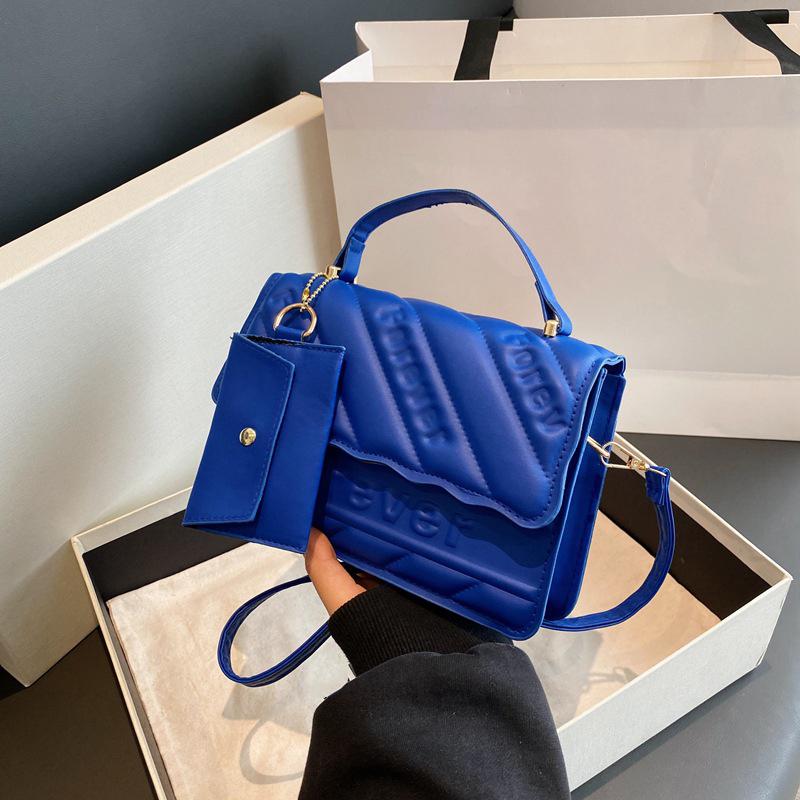 New Fashion Shoulder Bag Quilted PU Leather Ladies Square Handbags Brand Designer Small Crossbody Bags