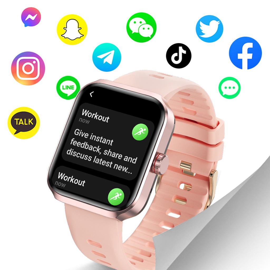 NX22 AMOLED Square Touch Screen Smart Watch GPS Health Monitoring Sport Watch