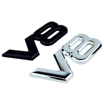 Metalowe Akcesoria Samochodowe Emblemat Silnika Odznaka Pojemność V8 Logo V8 Naklejka Samochodowa Naklejka do Stylizacji Samochodu