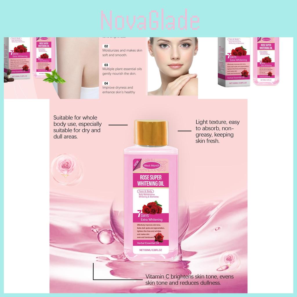 Luxurious Rose Body Oil For Deep Hydration And Moisturizing Skin Care Routine