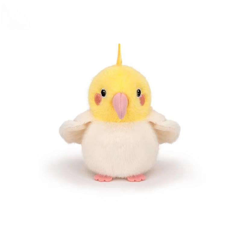11cm Giocattoli di Peluche Uccelli Kawaii Mini Uccelli Artificiali Bambola di Peluche Pappagallo Passero Realistico Carino Giocattolo di Peluche per Bambini Regali di Compleanno Natale