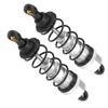2Pcs RC Shock Absorber 82mm Aluminum Alloy RC Damper Upgrade Parts for Tamiya CC01 CC02Silver