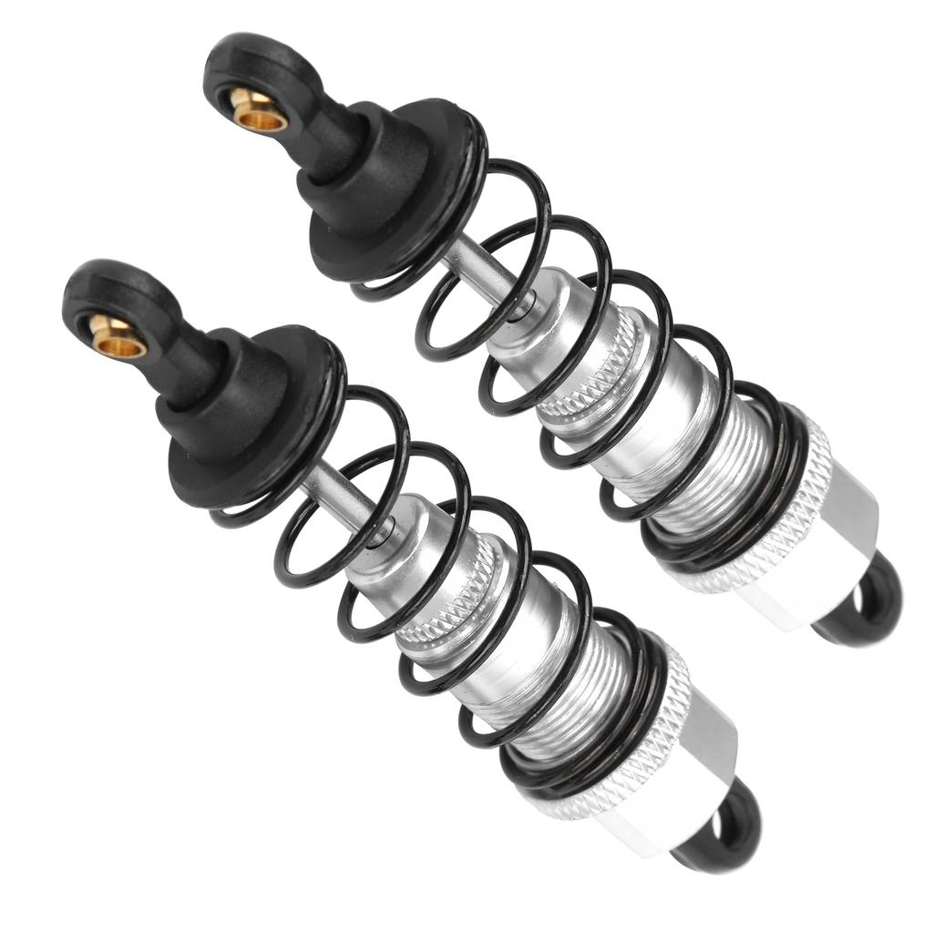 2Pcs RC Shock Absorber 82mm Aluminum Alloy RC Damper Upgrade Parts for Tamiya CC01 CC02Silver