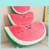 Cartoon Style Watermelon Shaped Plush Pillow For Home Bedroom Decor