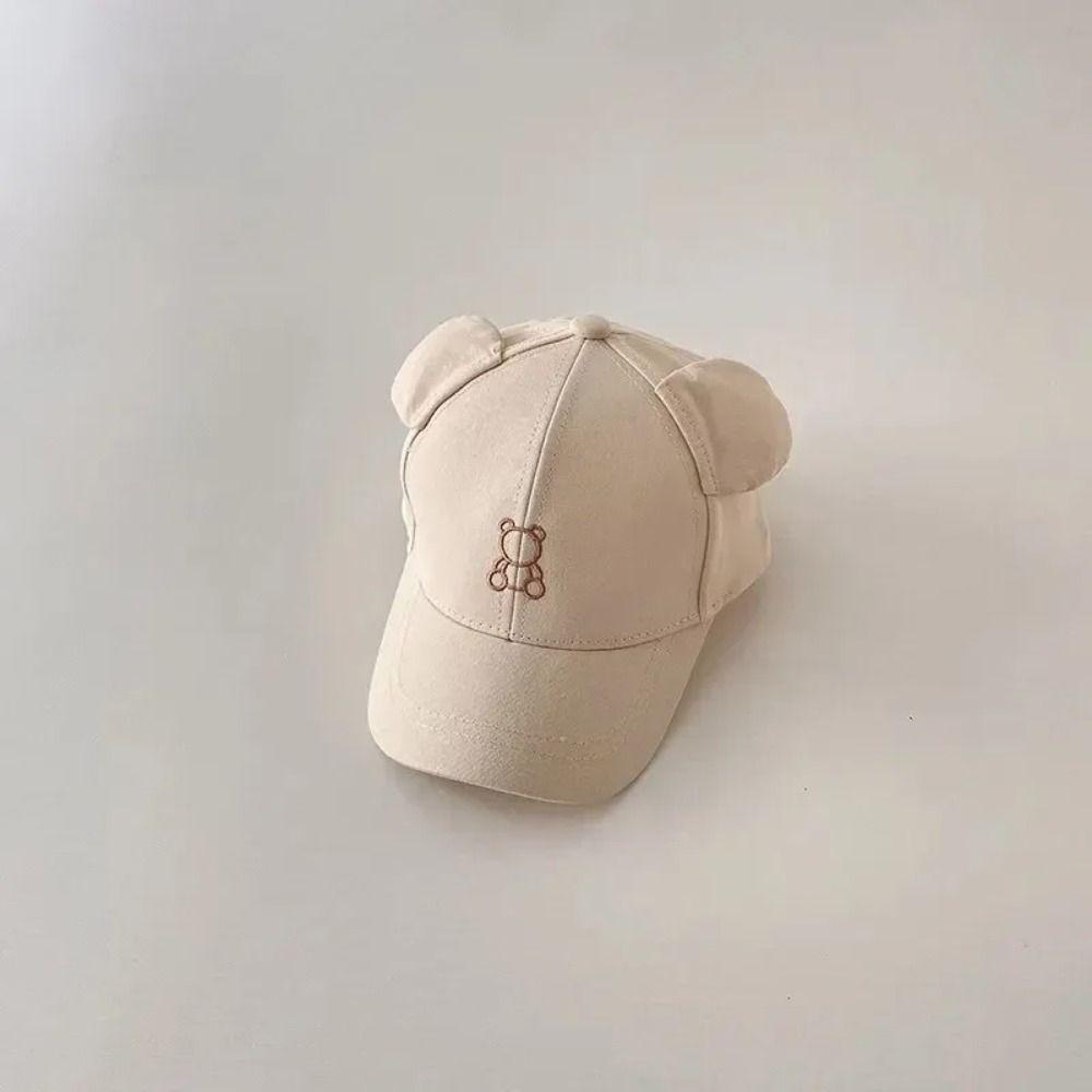 Cute Baby Baseball Hat Cartoon Bear Children Sports Hats Lightweight Toddler Peaked Cap  Outdoor