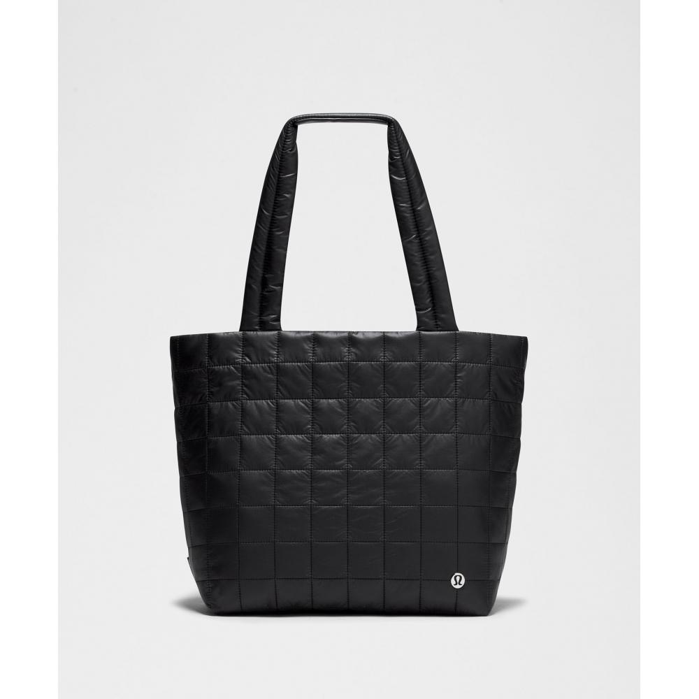 

Lululemon Quilted Grid Tote Bag 12l Black ONE SIZE