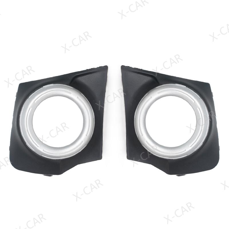 For Mitsubishi L200 Triton MQ MR 2015 2016 2017 2018 Front Bumper Fog Lamp Light Frame Cover Bezel Cap Lid