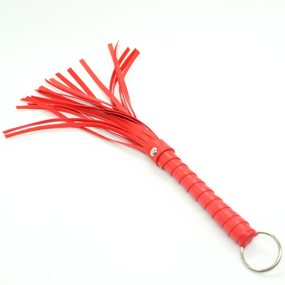 VaHppy Small Loose Whip 28cm 20g With Iron Ring Fringe Ponytail 3Colors PU MINI Style SM BDSM Sex Toys Couple Flirting Gadgets Conditioning Spanking