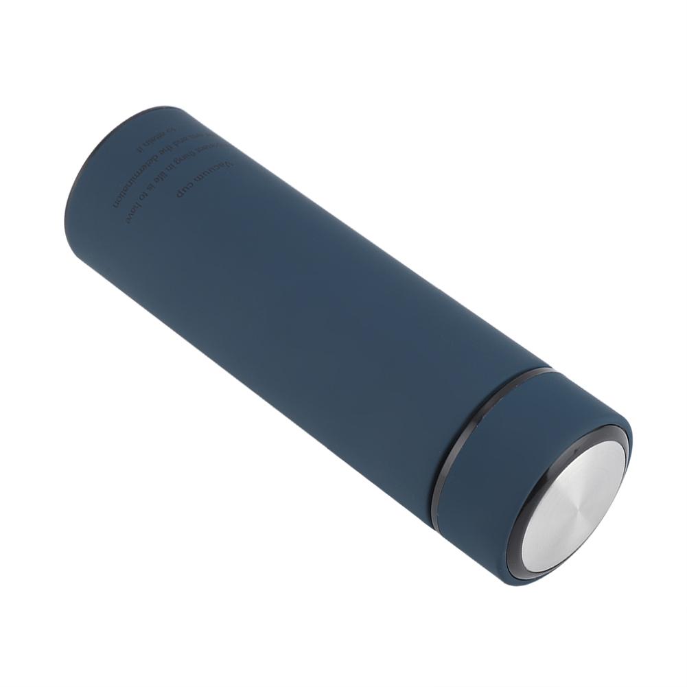 Stainless Steel Water Cups Tea Mugs Vacuum Bottle (Dark Blue 500ML)