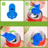 Portable Bottle Opener 6pcs Reusable Easy Can Opener Sealed Drink Beer Cola Opener Lid Remover Kitchen Supplies Camping Tools