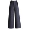 High-Waisted Woolen Wide-Leg Pants with Fleece Lining - Versatile & Fashionable Winter 2025 Style