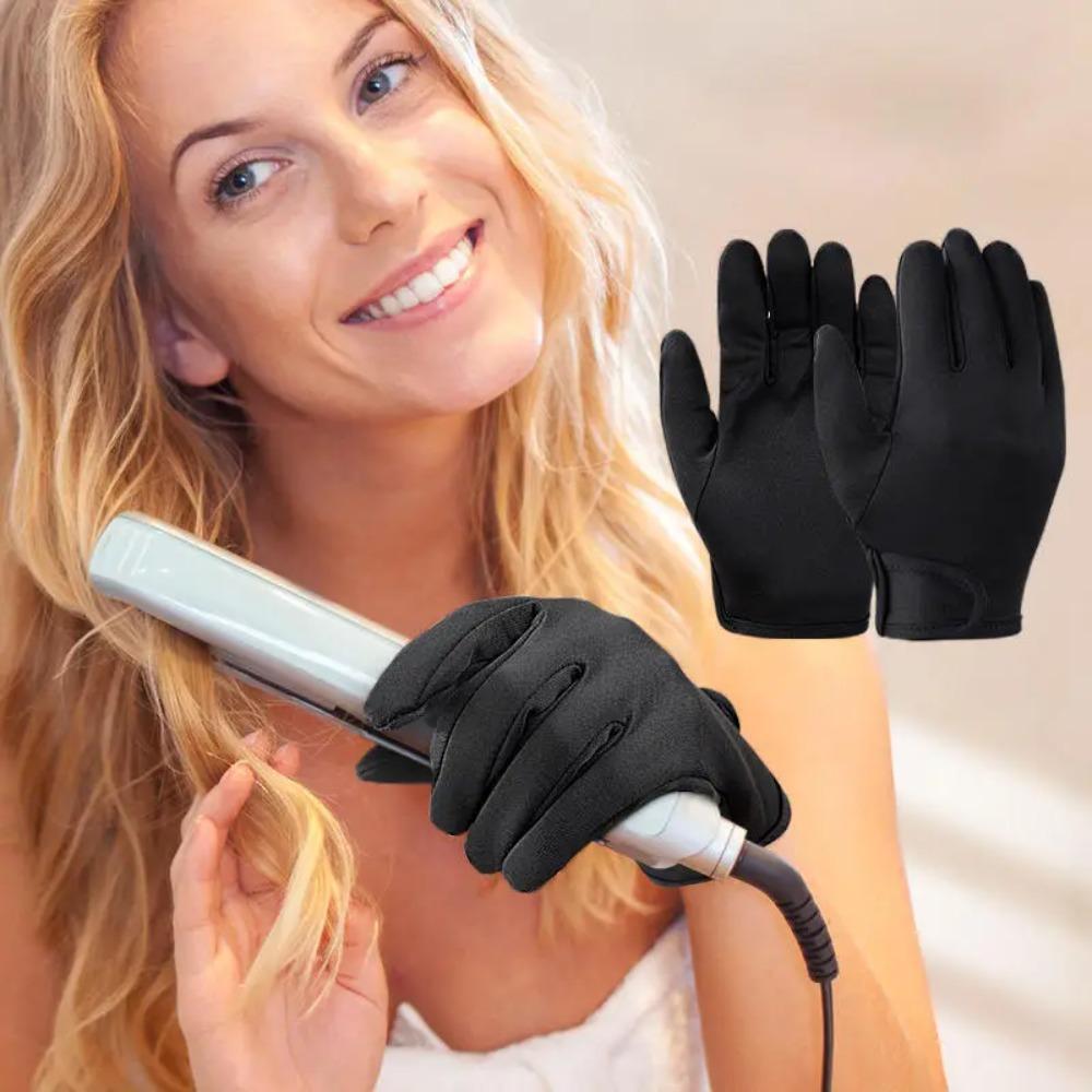 

Hairdressing Heat Resistant Finger Glove Curling Heatproof Protective Gloves Barber Left Hand