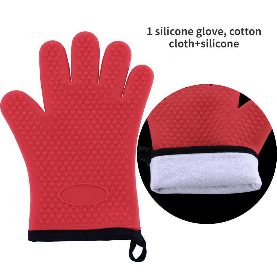 Ofenhandschuhe Backen Silikonhandschuhe Verbrühschutz Mikrowelle Backhandschuhe Grillhandschuhe Anti hitzebeständige Backhandschuhe Topflappen