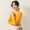 Women's Elegant V-neck Cashmere Sweater - 100% Goat Cashmere, Autumn/Winter Knitted Base Layer, Versatile Inner Wear