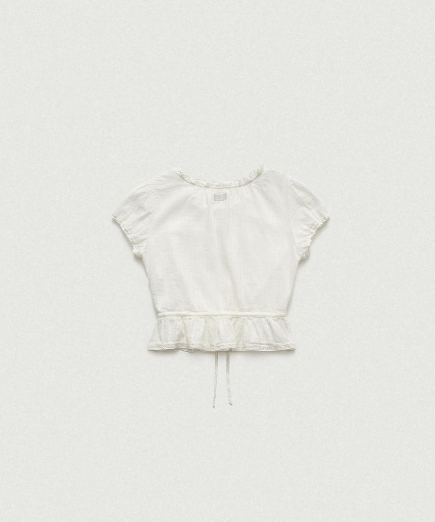 Deobanes Fiona Lace Trim Blouse_Ivory