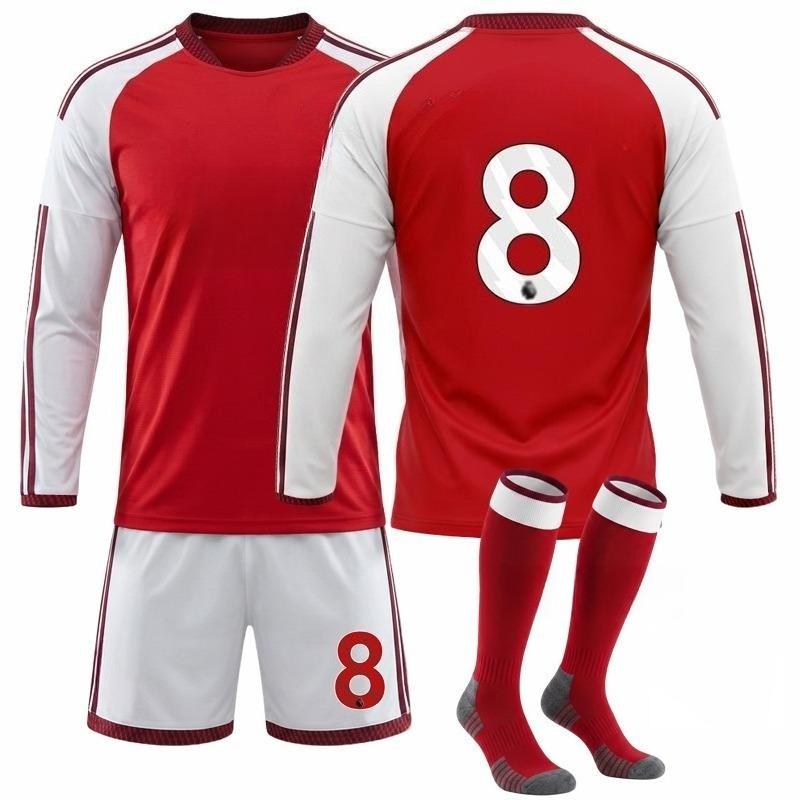 2627 Home Long-Sleeve Football Shirt — Nos. 7, 8, 41, and 14 (with Badges)