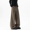 Old Qian Feng Double-breasted Pleated Casual Pants Men's and Women's Winter A-shaped Silhouette Suit Pants Drape Loose Wide-leg Trousers