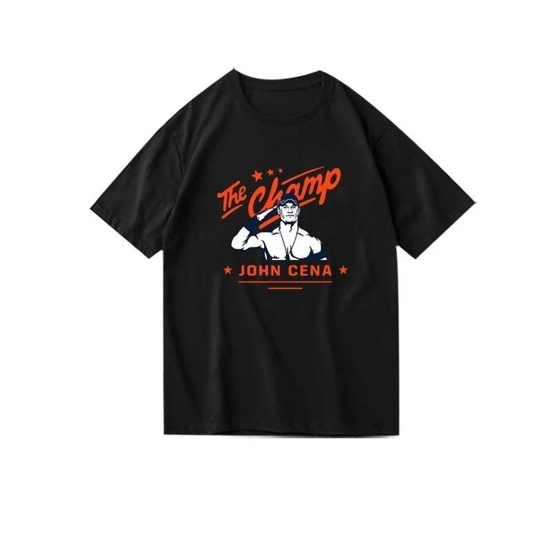 Fighting Peripheral T-shirt Mens Summer Trend Loose and Comfortable Short-sleeved Cotton Crew Neck Top Men's and Women's T-shirt