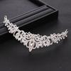 Trendy Bridal Crown Tiara Wedding Hair Accessories Silver Color Crystal Princess Crowns Bridal Headpiece Women Hair Jewelry