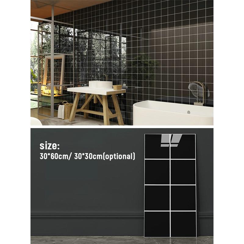 10Pcs Waterproof Marble Tiles Sticker PVC Self Adhesive Vinyl Wall Stickers Bathroom Kitchen Cupboard Backsplash Decor Decals