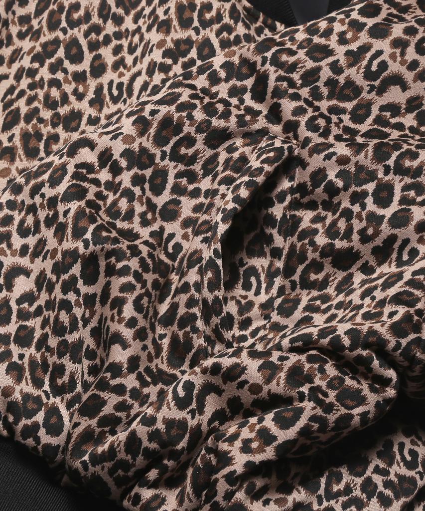 Rockpsycho Leopard Bomberjacke Schwarz