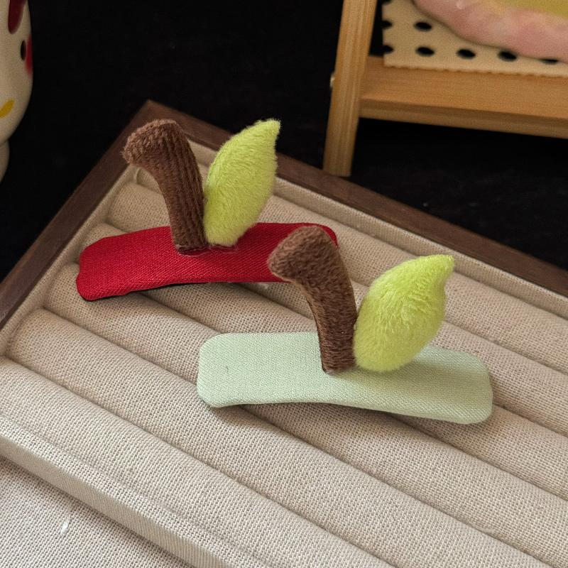 Cute Hair Clip Headband Fuzzy Fruit Calyx Hair Hoop Wash Face Hairpin Headband Hair Accessories